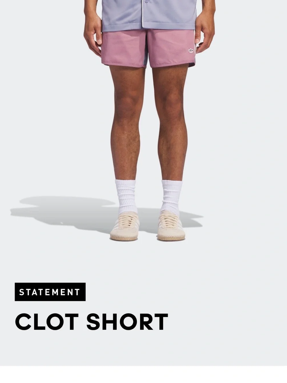 adidas x CLOT men's shorts 'wonder orchid pink'